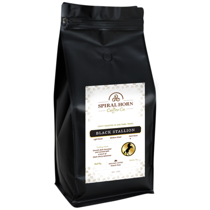 black stallion spiral horn coffee co